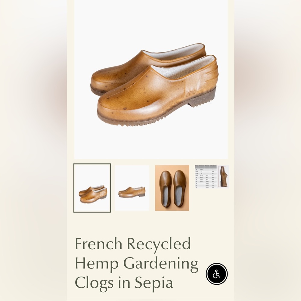BRAND NEW NEVER WORN Plasticana Recycled a French Gardening Clogs Size 36
